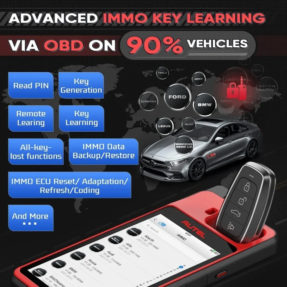 Autel KM100 KM100X KM100E Auto VIN IMMO Key Programming Diagnostic Scanner Tool - Picture 12 of 13